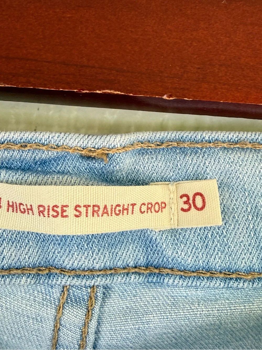 Levi's High Rise Straight crop - Picture 6 of 7